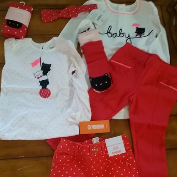 NWT Gymboree HOLIDAY SHOP Girls Sz 12 18 24 Months Penguin Top /& Pants 2-PC SET